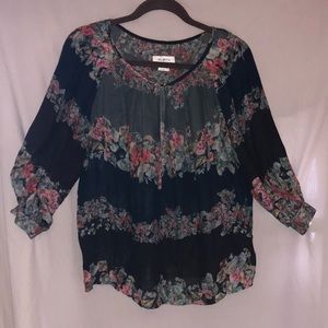 Ailanto for Anthropologie floral blouse